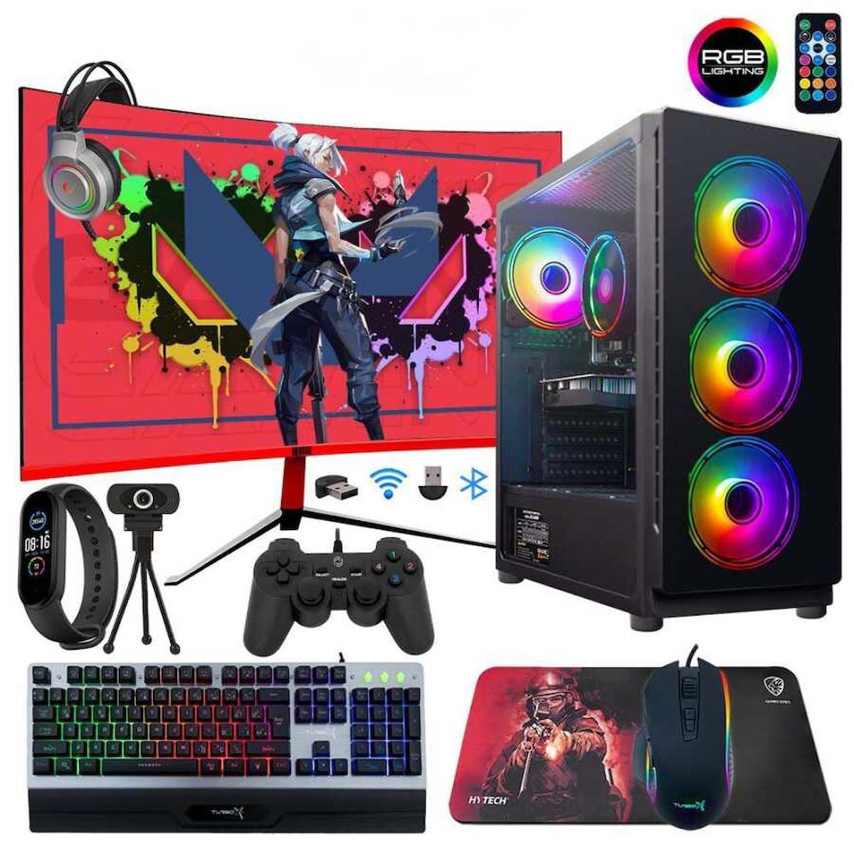 Turbox TX500 Harici Radeon RX 550 Intel Core i5 3470 16 GB Ram DDR3 1 TB HDD + 256 GB SSD Tower FreeDos Masaüstü Oyuncu Bilgisayarı