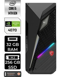 MSI Mag Infinite S3 14NUE51839EUP356 Harici GeForce RTX 4070 Intel Core i5 14400F 32 GB Ram 256 GB SSD Tower Windows 11 Pro Masaüstü Oyuncu Bilgisayarı + PER4 BELLEK