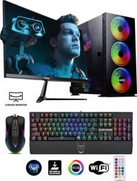 Izoly Athos Harici GeForce GTX 1660 Super Intel Core i5 12400F 16 GB Ram 512 GB SSD Tower FreeDos 24 inç Monitörlü Masaüstü Oyuncu Bilgisayarı