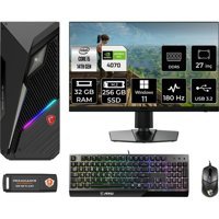 MSI Mag Infinite S3 14NUE51839EUP316 Harici GeForce RTX 4070 Intel Core i5 14400F 32 GB Ram 256 GB SSD Tower Windows 11 Home 27 inç Monitörlü Masaüstü Oyuncu Bilgisayarı + PER4 BELLEK