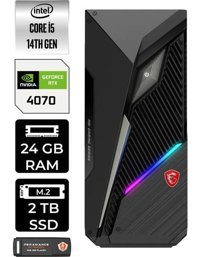 MSI Mag Infinite S3 14NUE51839EUP314 Harici GeForce RTX 4070 Intel Core i5 14400F 24 GB Ram 2 TB SSD Tower Windows 11 Home Masaüstü Oyuncu Bilgisayarı + PER4 BELLEK