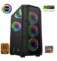 Xaser XSR589 Harici GeForce RTX 3050 AMD Ryzen 5 5600 16 GB Ram 512 GB SSD Tower FreeDos Masaüstü Oyuncu Bilgisayarı