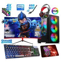Biggamex TR14 Harici GeForce GTX 1050 Tİ Intel Core i5 3470 16 GB Ram 1 TB HDD + 256 GB SSD Tower FreeDos 23.8 inç Monitörlü Masaüstü Oyuncu Bilgisayarı