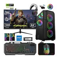 Xaser XSR677 Harici GeForce RTX 4070 Super Intel Core i5 13400F 16 GB Ram 512 GB SSD Tower FreeDos 24 inç Monitörlü Masaüstü Oyuncu Bilgisayarı