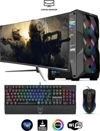 Izoly NİNCADA Y Harici GeForce GTX 1660 Super Intel Core i7 10700F 16 GB Ram 512 GB SSD Tower FreeDos 27 inç Monitörlü Masaüstü Oyuncu Bilgisayarı