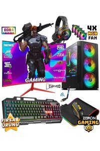 Zeiron NCX20 I5 Harici GeForce RTX 3050 Intel Core i5 12400F 32 GB Ram 512 GB SSD Tower FreeDos 24 inç Monitörlü Masaüstü Oyuncu Bilgisayarı