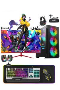 Zeiron GNX17 Harici GeForce GTX 1050 Tİ AMD Ryzen 5 3600 16 GB Ram 1 TB SSD Tower FreeDos 27 inç Monitörlü Masaüstü Oyuncu Bilgisayarı