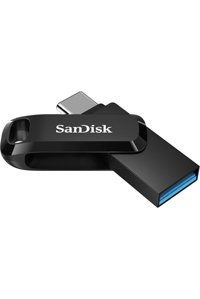 Sandisk Ultra Dual Drive Sdddc3-064G-G46 Çift Taraflı USB 3.1 Usb Type-C 64G B Flash Bellek Gri