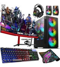 Biggamex RM91 Harici GeForce GTX 1650 Intel Core i3 10100F 16 GB Ram 1 TB HDD + 512 GB SSD Tower FreeDos 23.8 inç Monitörlü Masaüstü Oyuncu Bilgisayarı