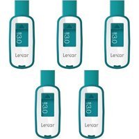 Lexar Jumpdrive S23 USB 3.0 Usb Type-A 16 GB Flash Bellek Gri 5 Adet