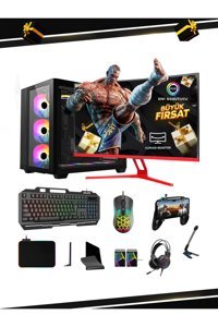 Ramtech BF580 Ekstra Harici Radeon RX 580 Intel Core i7 2600 16 GB Ram 1 TB SSD Tower FreeDos 27 inç Monitörlü Masaüstü Oyuncu Bilgisayarı
