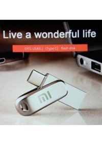 Xiaomi Çift Taraflı USB 3.1 Usb Type-C 2 TB Flash Bellek Gümüş