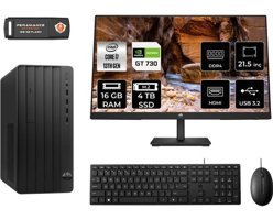 Hp Pro 290 G9 8T2X1ESMNT2315 Harici GeForce GT 730 Intel Core i7 13700 16 GB Ram 4 TB SSD Tower FreeDos 21.5 inç Monitörlü Masaüstü Oyuncu Bilgisayarı + PER4 BELLEK