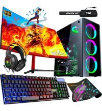 Biggamex Speed SD74 Harici Radeon RX 550 Intel Core i5 3470 16 GB Ram 1 TB SSD Tower FreeDos 23.8 inç Monitörlü Masaüstü Oyuncu Bilgisayarı