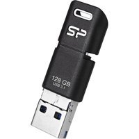 Silicon Power C50 Sp128Gbuc3C50V1K USB 3.2 Usb Type-C 128 GB Flash Bellek Siyah