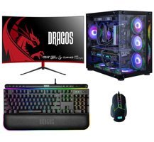 Dragos DRX6151 Harici GeForce RTX 4060 Intel Core i7 12700F 16 GB Ram 1 TB SSD Tower FreeDos 23.6 inç Monitörlü Masaüstü Oyuncu Bilgisayarı