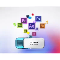 Adata AUV240 USB 2.0 Usb Type-A 32 GB Flash Bellek Beyaz