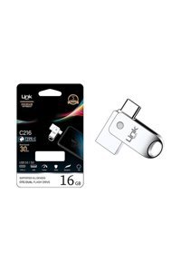 Linktech C216 Premium Mini Çift Taraflı USB 3.0 Usb Type-C 16 GB Flash Bellek Gümüş