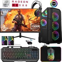 Xaser XSR458 Harici Radeon RX 580 Intel Core i5 10400F 16 GB Ram 256 GB SSD Tower FreeDos 24 inç Monitörlü Masaüstü Oyuncu Bilgisayarı