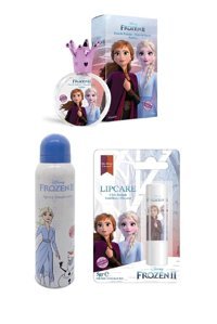 DISNEY Frozen 3 Parça Mini Kadın Parfüm Deodorant Seti EDT