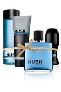Avon Musk Marine 4 Parça Erkek Parfüm Deodorant Seti EDT