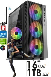 Jetucuzal G391 Harici GeForce GT 730 Intel Core i5 6400 16 GB Ram 1 TB SSD Tower FreeDos Masaüstü Oyuncu Bilgisayarı