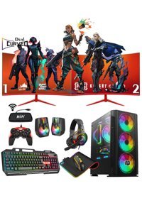 Zeiron Icone X15 Harici GeForce GT 740 Intel Core i5 3470 16 GB Ram 1 TB HDD + 256 GB SSD Tower FreeDos 23.8 inç Monitörlü Masaüstü Oyuncu Bilgisayarı