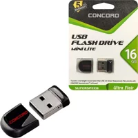 Concord Cruzer Fit C-Uml Şifreli Mini USB 2.0 Usb Type-A 16 GB Flash Bellek Siyah