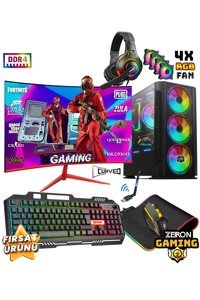 Zeiron NRX40 Harici Radeon RX 580 Intel Core i5 12400F 32 GB Ram 512 GB SSD Tower FreeDos 23.8 inç Monitörlü Masaüstü Oyuncu Bilgisayarı