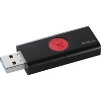 Kingston Data Traveler 106 Dt106 USB 3.0 Usb Type-A 64 GB Flash Bellek Siyah