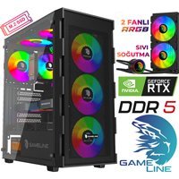 Gameline GL-07 Harici GeForce RTX 3060 AMD Ryzen 5 8400F 32 GB Ram DDR5 500 GB SSD Tower FreeDos Masaüstü Oyuncu Bilgisayarı