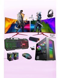 Xaser XSR299 Harici GeForce GT 730 Intel Core i5 3470 16 GB Ram 512 GB SSD Tower FreeDos 24 inç Monitörlü Masaüstü Oyuncu Bilgisayarı