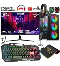 Zeiron NRX50 Harici Radeon RX 580 Intel Core i5 12400F 16 GB Ram 512 GB SSD Tower FreeDos 27 inç Monitörlü Masaüstü Oyuncu Bilgisayarı