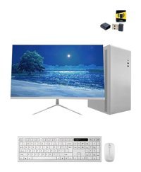 Ramtech Office White X20 Harici Radeon R5 230 Intel Core i7 10700 16 GB Ram 500 GB HDD + 480 GB SSD Tower FreeDos 23.8 inç Monitörlü Masaüstü Oyuncu Bilgisayarı