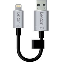 Lexar Jumpdrive C20İ Şifreli Çift Taraflı USB 3.1 Lightning - Type-C 32 GB Flash Bellek Gri