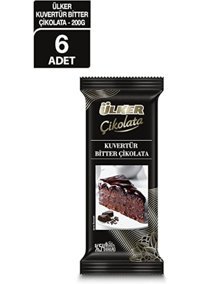 Ülker Kuvertür Bitter Çikolata 200 gr 6 Adet