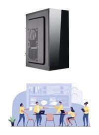 Oleas WKS120 Dahili Intel HD Graphics 2000 Intel Core i7 2600 8 GB Ram 256 GB SSD Tower FreeDos Masaüstü Bilgisayar