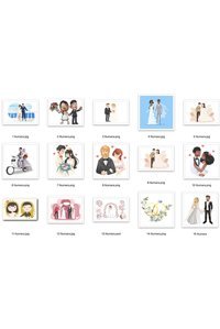 Bunnyball Gelin Damat Bohça Çeyiz Düğün Sade Çikolata