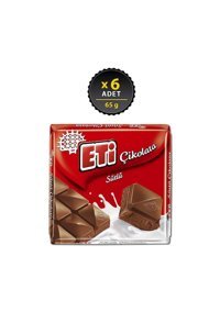 Eti Kare Sütlü Çikolata 65 gr 6 Adet