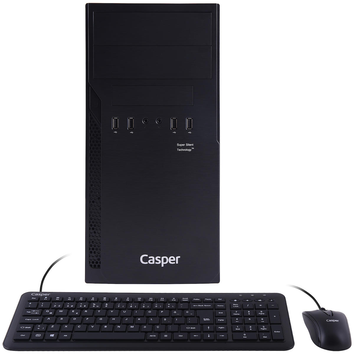 Casper Nirvana N2H.1440-8V00T-00A Dahili Intel UHD Graphics 770 Intel Core i5 14400 8 GB Ram 500 GB SSD Tower Windows 11 Masaüstü Bilgisayar