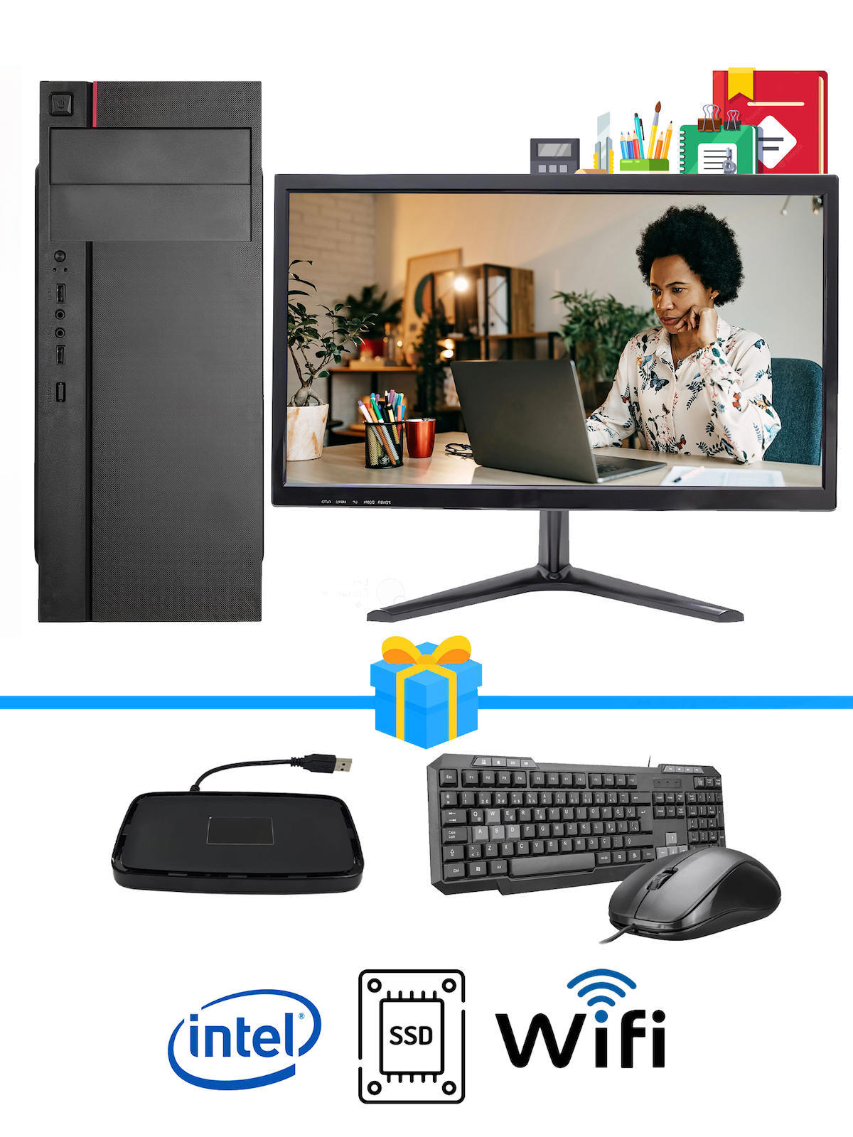Ramtech Workforce WF302 Dahili Intel HD Graphics 530 Intel Core i5 6500 16 GB Ram DDR4 500 GB HDD + 128 GB SSD Tower FreeDos Masaüstü Bilgisayar