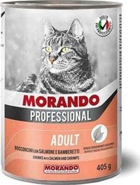 Morando Professional Karides-Somon Yaş Kedi Maması 12x405 gr