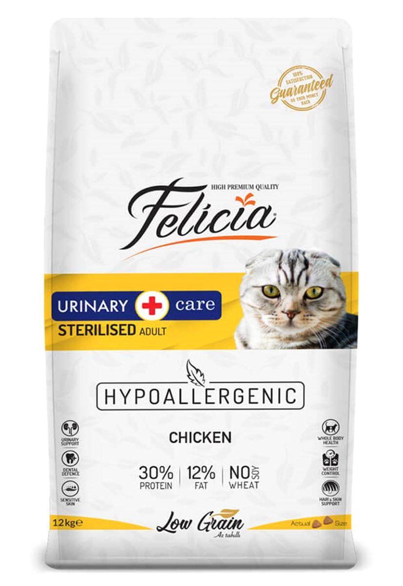 Felicia Kısırlaştırılmış Tavuk Yaş Kedi Maması 12 kg