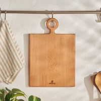 Karaca Woodland Rectangle Ahşap Büyük Kahverengi Tekli Kesme Tahtası