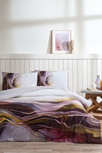 Özdilek Sumie Soft Life 4 Mevsim 200x220 cm Çarşaflı Çift Kişilik Nevresim Takımı Çok Renkli