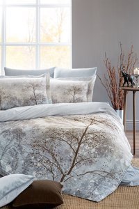 Özdilek İnverno 4 Mevsim 220x240 cm Çarşaflı Çift Kişilik Nevresim Takımı Çok Renkli