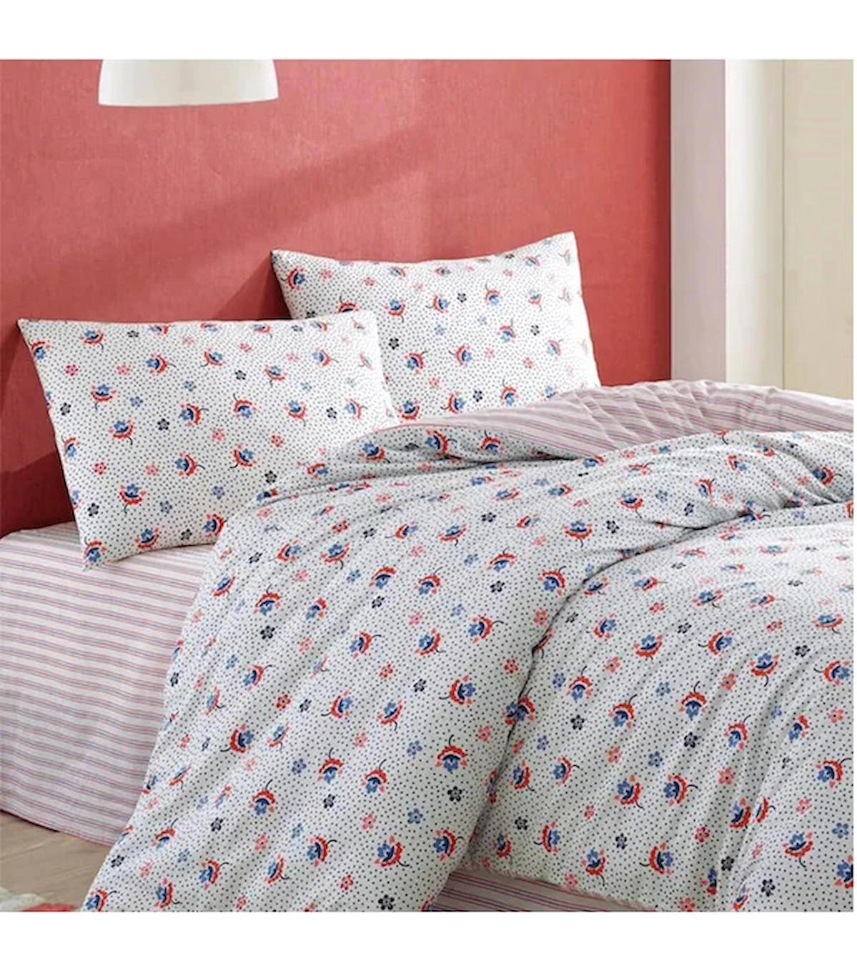 Marie Claire Provence 4 Mevsim 200x220 cm Çarşaflı Çift Kişilik Nevresim Takımı Çok Renkli
