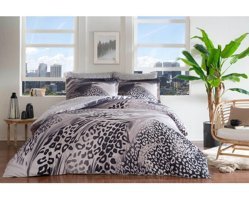 Taç Berio 4 Mevsim 200x220 cm Çarşaflı Çift Kişilik Nevresim Takımı Gri