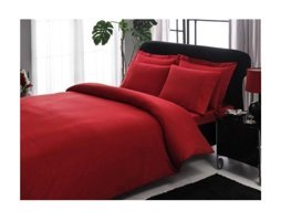 Taç Basic King 4 Mevsim 200x220 cm Çarşaflı Çift Kişilik Nevresim Takımı Kırmızı