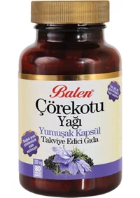 Balen Çörekotu Yağı Aromalı Yetişkin Bitkisel Besin Desteği 80 ml